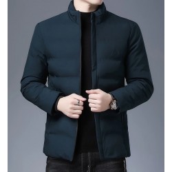 Warm winter jacket - quilted thick windbreakerJackets