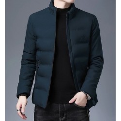 Warm winter jacket - quilted thick windbreakerJackets