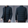 Warm winter jacket - quilted thick windbreakerJackets