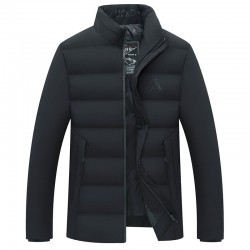 Warm winter jacket - quilted thick windbreakerJackets