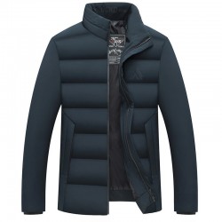 Warm winter jacket - quilted thick windbreakerJackets
