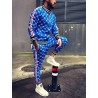 Fashionable sports tracksuit - sweatshirt with a zipper / long pants - slim fit - 3D printingPants