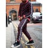 Fashionable sports tracksuit - sweatshirt with a zipper / long pants - slim fit - 3D printingPants