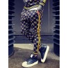 Fashionable sports tracksuit - sweatshirt with a zipper / long pants - slim fit - 3D printingPants