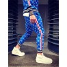 Fashionable sports tracksuit - sweatshirt with a zipper / long pants - slim fit - 3D printingPants