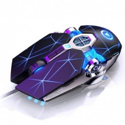 Professional optical gaming mouse - 6 buttons - wired - 3200DPI - LED - silentMouses