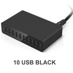 Multiple ports USB charger - fast charging - 5 / 6 / 10 ports - 60WChargers