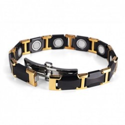 Magnetic bracelet - black ceramic tungsten steel - unisex - radiation protectionScreen Protectors
