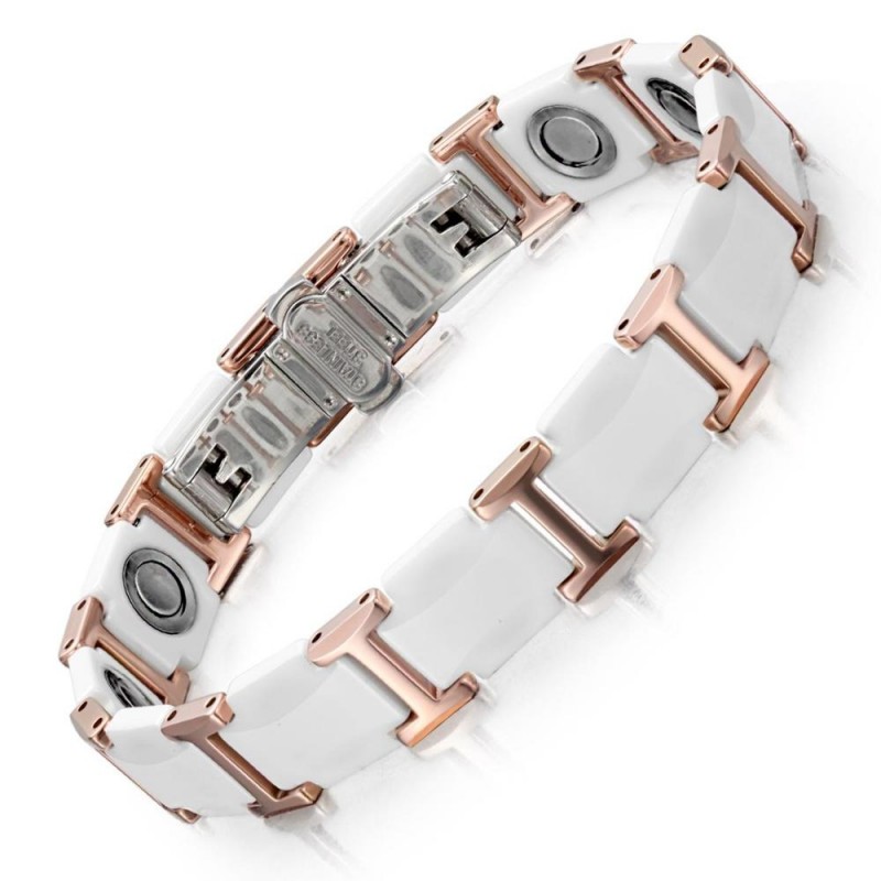 Magnetic bracelet - black ceramic tungsten steel - unisex - radiation protectionScreen Protectors