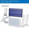 Outdoor garden wall light - waterproof solar lamp - adjustable - 48 LEDSolar lighting