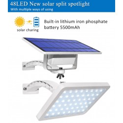 Outdoor garden wall light - waterproof solar lamp - adjustable - 48 LEDSolar lighting