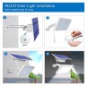 Outdoor garden wall light - waterproof solar lamp - adjustable - 48 LEDSolar lighting