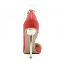 Elegant high heel pumps - with a metal ankle chainHigh heels