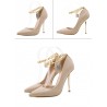 Elegant high heel pumps - with a metal ankle chainHigh heels
