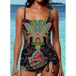 Vintage one piece swimming suit - with long tie-up topBeachwear