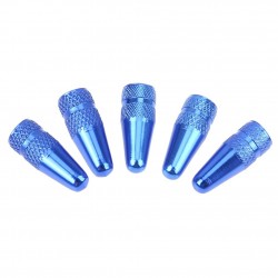 Bicycle wheel valve - aluminum cap - dust covers - 5 piecesBicycle