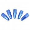 Bicycle wheel valve - aluminum cap - dust covers - 5 piecesBicycle