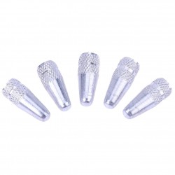 Bicycle wheel valve - aluminum cap - dust covers - 5 piecesBicycle