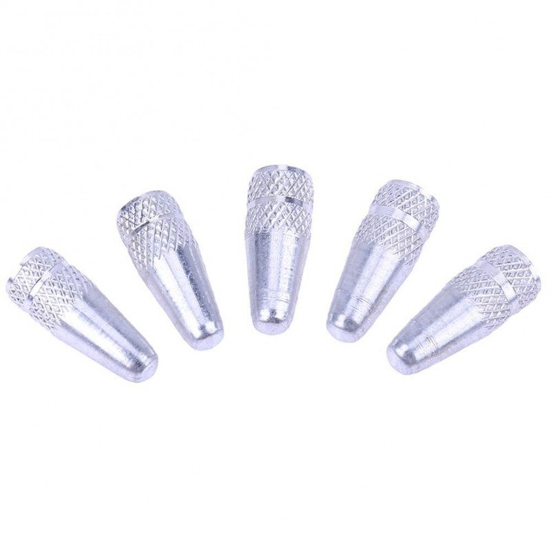 Bicycle wheel valve - aluminum cap - dust covers - 5 piecesBicycle