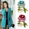 Fashionable brooch - with 3D crystal roseBrooches