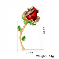 Elegant vintage brooch - with crystal roseBrooches
