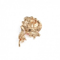 Small enamel flower with crystals - vintage broochBrooches