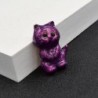 Enamel purple cat - broochBrooches