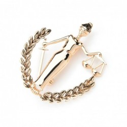 Libra constellation - metal broochBrooches