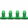Universal tire valves - luminous - for cars / bicycles / motorcycles - penis shaped - 4 piecesWheel parts