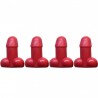 Universal tire valves - luminous - for cars / bicycles / motorcycles - penis shaped - 4 piecesWheel parts