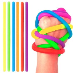 Rubber noodle - elastic rope - anti-stress toy - fidget - 6 piecesFidget Spinner