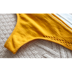 Sexy panties - thongs with cut out holes - with letteringLingerie