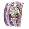 Luxurious multilayer crystal bracelet - with a watchBracelets