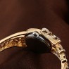Elegant crystal bracelet - with a watch - colorful flowers - hollow out designBracelets