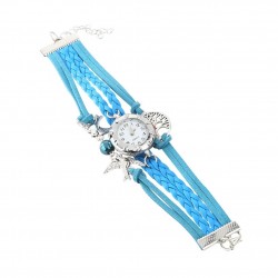 Retro multilayer bracelet with a watch - birds / tree of lifeBracelets