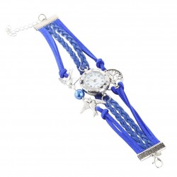 Retro multilayer bracelet with a watch - birds / tree of lifeBracelets