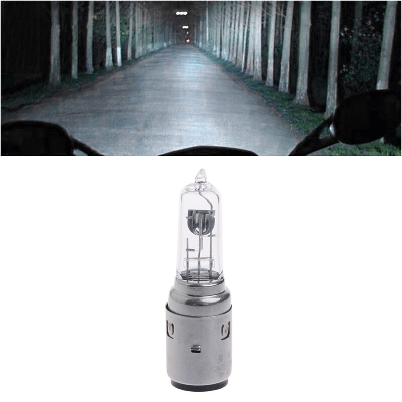 Motorcycle headlight bulb - halogen / Xenon - white - DC 12V - 35W - BA20DLights