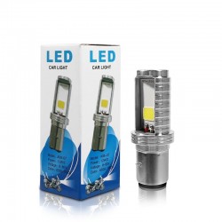 LED motorcycle / car bulb - white Hi/Lo Beam - 12V - 12W - 1200Lm - BA20DLED