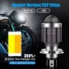 Motorcycle light bulb - H4 / BA20D / P15D - 12V - LED High / Low Beam - 1200LMLights