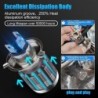 Motorcycle light bulb - H4 / BA20D / P15D - 12V - LED High / Low Beam - 1200LMLights