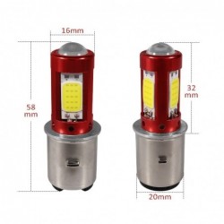 Motorcycle light bulb - LED BA20D H6 - Hi/Lo Beam - 12V-80VLights