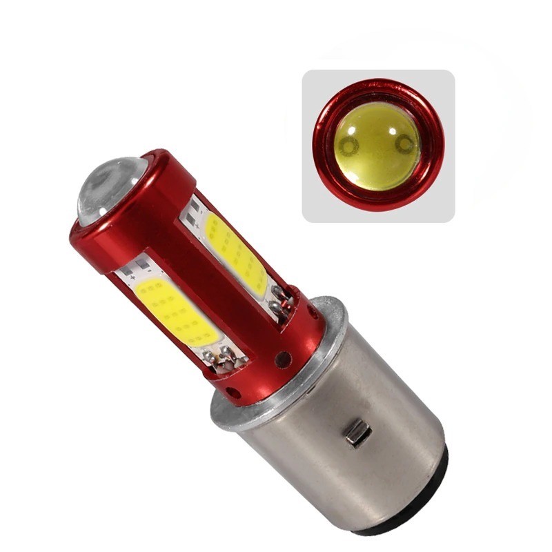 Motorcycle light bulb - LED BA20D H6 - Hi/Lo Beam - 12V-80VLights