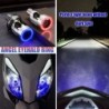 Motorcycle / car light bulb - LED - DRL - Angel Eye - blue / pink - H4 - BA20DDaytime Running Lights (DRL)