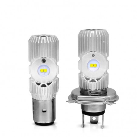 Motorcycle light bulb - LED CREE - H4 - BA20D - DC 9V~85V - 20W 1400LM - 6500KLights