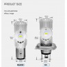 Motorcycle light bulb - LED CREE - H4 - BA20D - DC 9V~85V - 20W 1400LM - 6500KLights