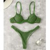Sexy ribbed bikini set - Brazilian style - with push upBeachwear