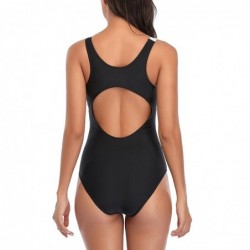 Sports one piece swimsuit - colored stripesBeachwear