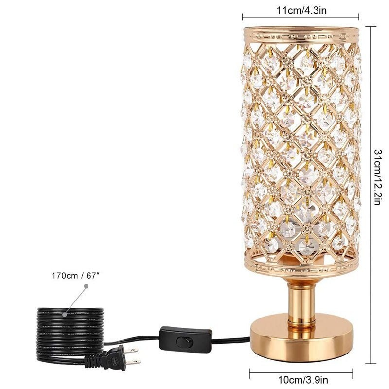 Crystal night lamp - hollow-out - carved design - USBLights & lighting
