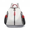 Multifunctional backpack - leather shoulder bag - with zippersBackpacks
