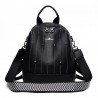 Luxurious multifunctional backpack - shoulder bag - with rivets - genuine leatherBackpacks